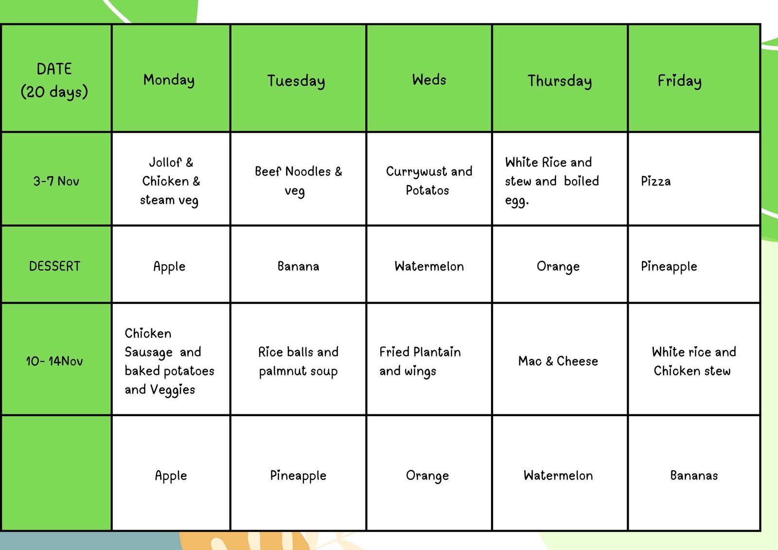 Lunch November images 0