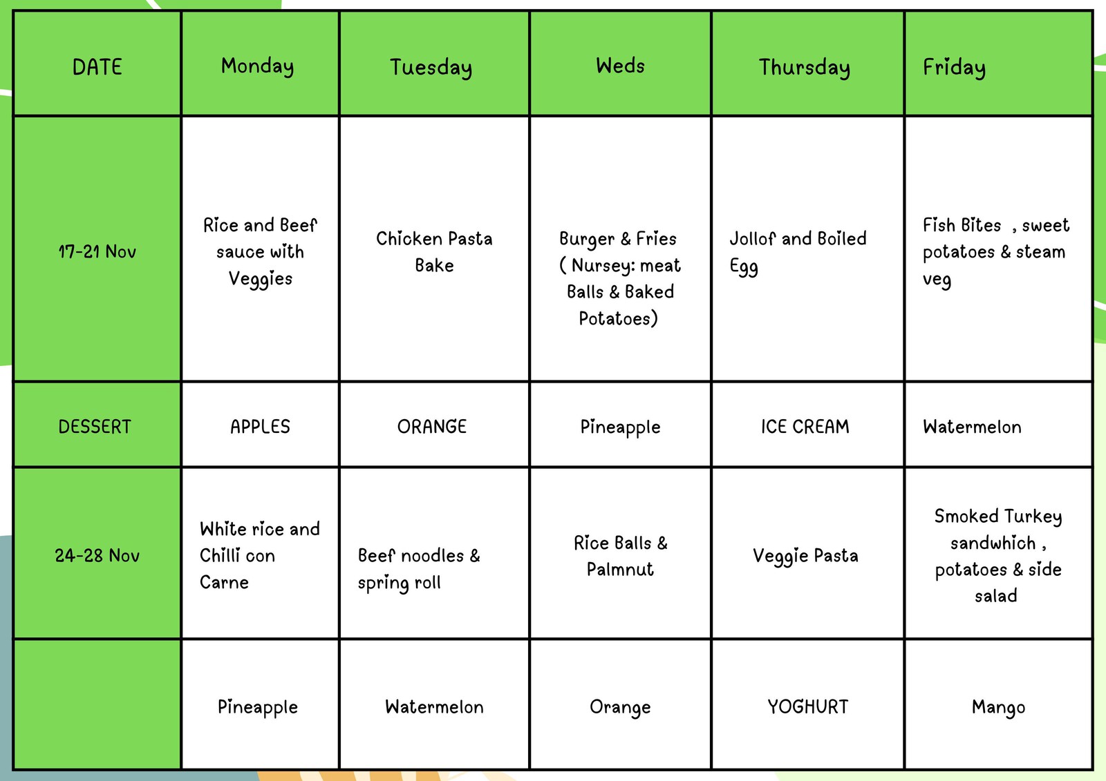 Lunch November images 1