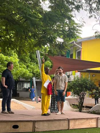 Schuljahresendfeier / End of schoolyear celebration / Farewell to Albert Kpengbaare