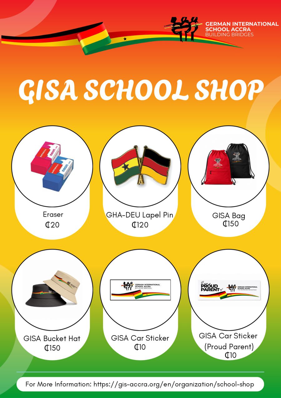 GISA School Shop Pricelist 2026/2027 Page 2