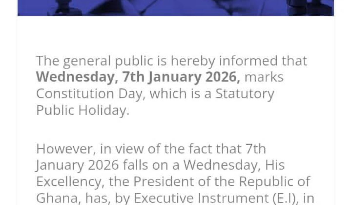 Neujahrsgrüße & Verlegung des Constitution Day Schulschließung am Freitag, 9. Januar 2026