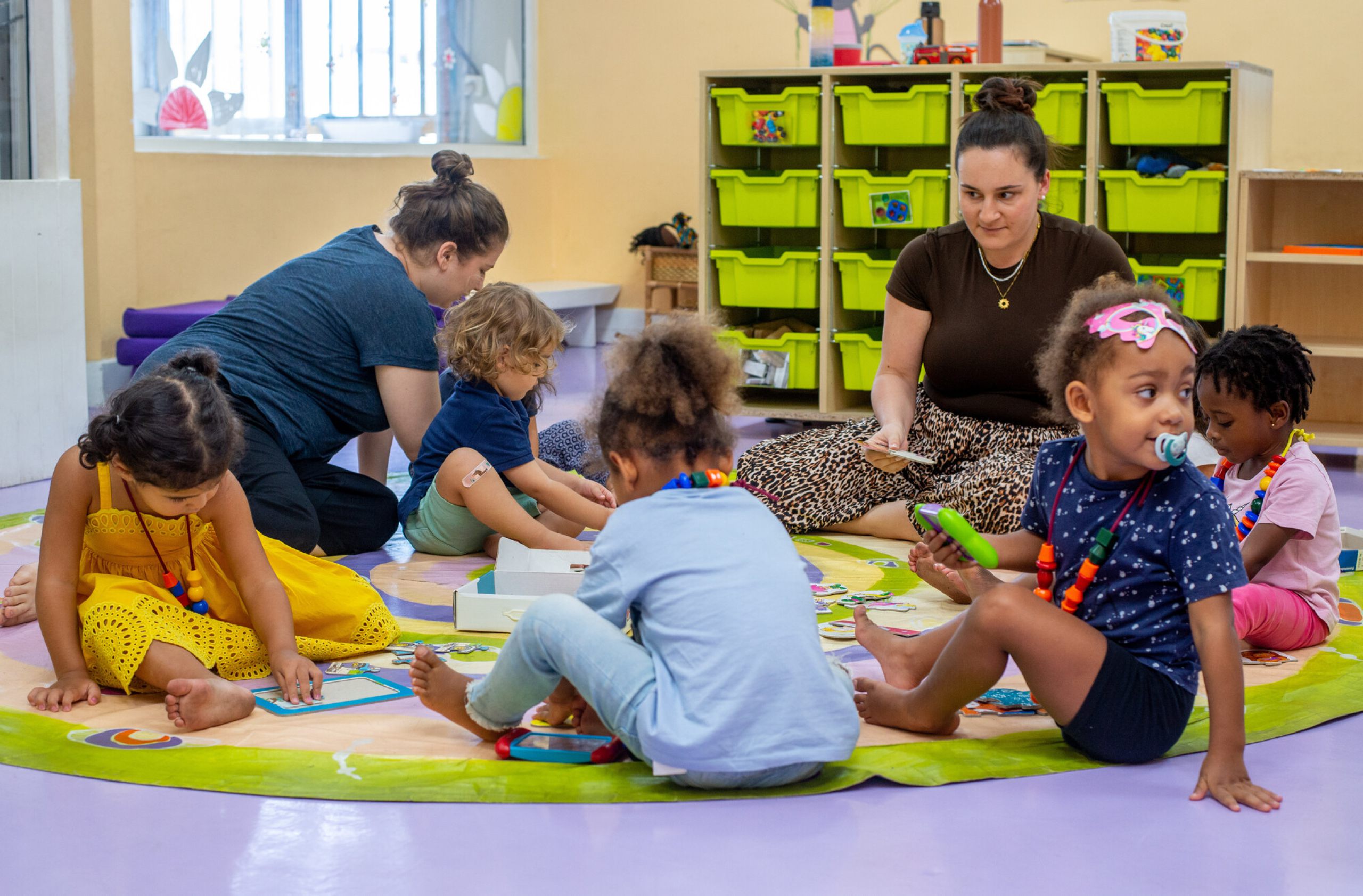 Kinder in der Kindergarten-Gruppe