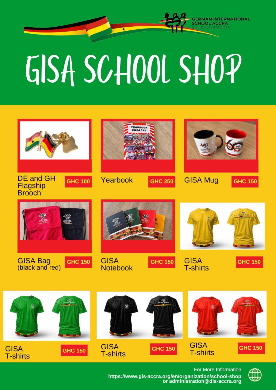 GISA School Shop Preisliste 2025/2026 Seite 2